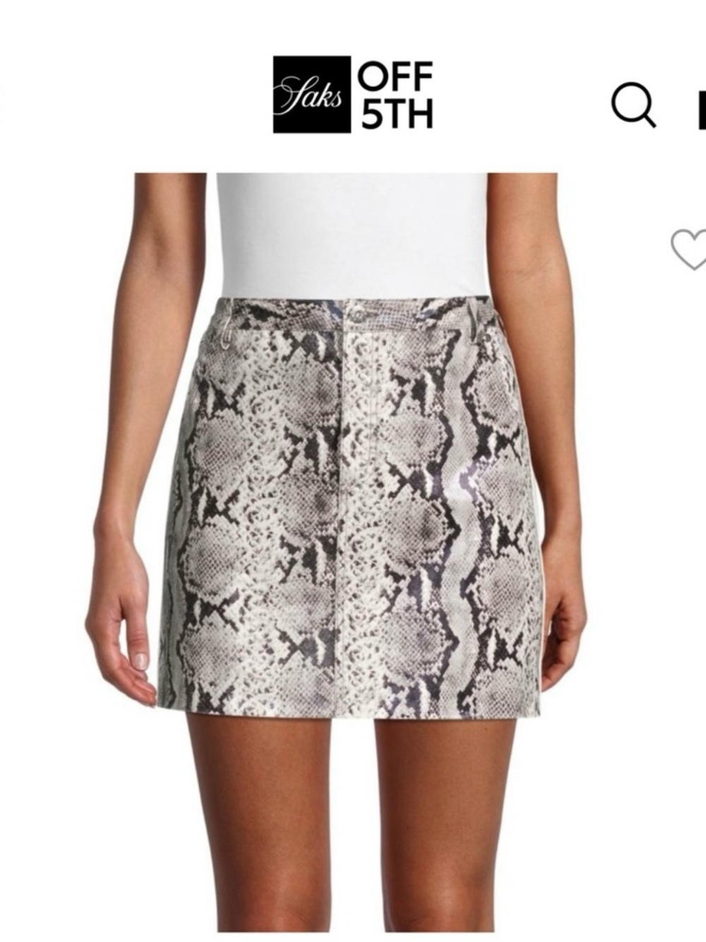 BB DAKOTA “the prowl” snakeskin printed mini skirt 🖤🐍